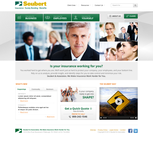 Seubert web design